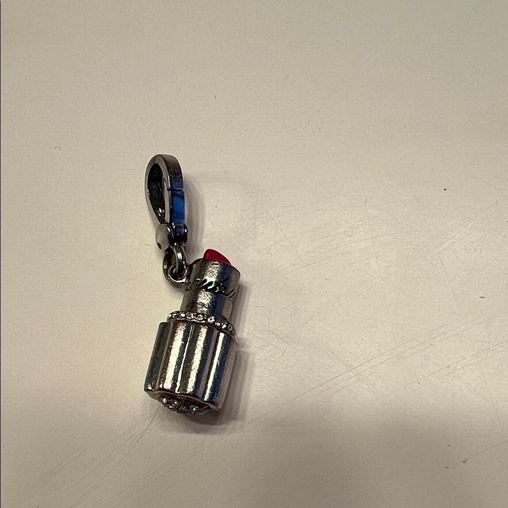 Juicy Couture Silver and Red Lipstick Charm